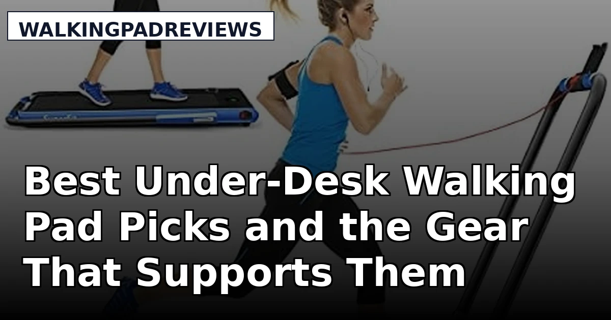 Best Under-Desk Walking Pad Picks and the Gear That Supports Them