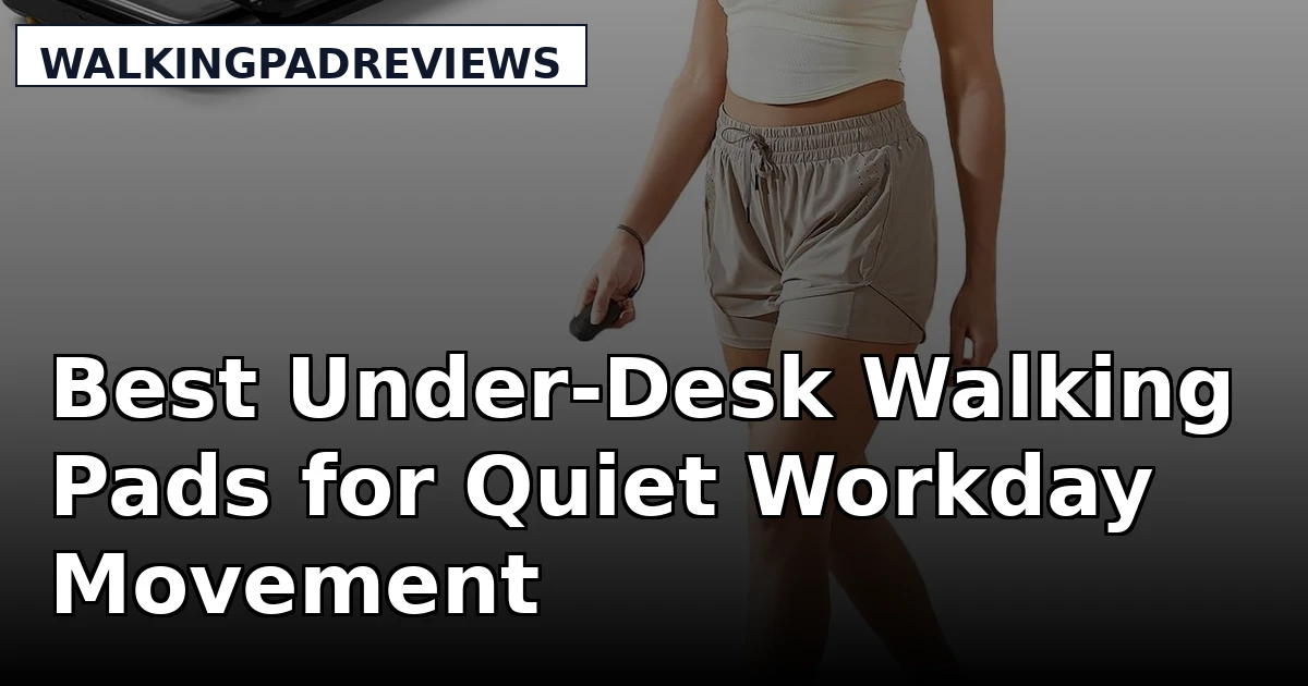 Best Under-Desk Walking Pads for Quiet Workday Movement