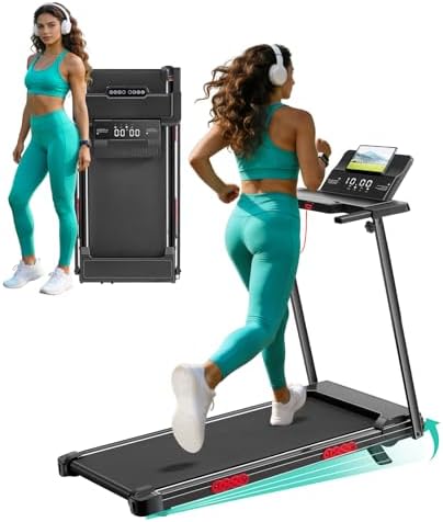 Portable Treadmill for Home Small, Walking Pad with Handle Bar, 3.5HP