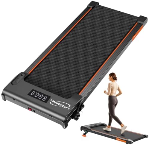 Walking Pad Treadmill for Home Office, Portable Under Desk Treadmill with Incline, Mini Compact Walking Jogging Running Exercise Machine with Remote Control and LED Display