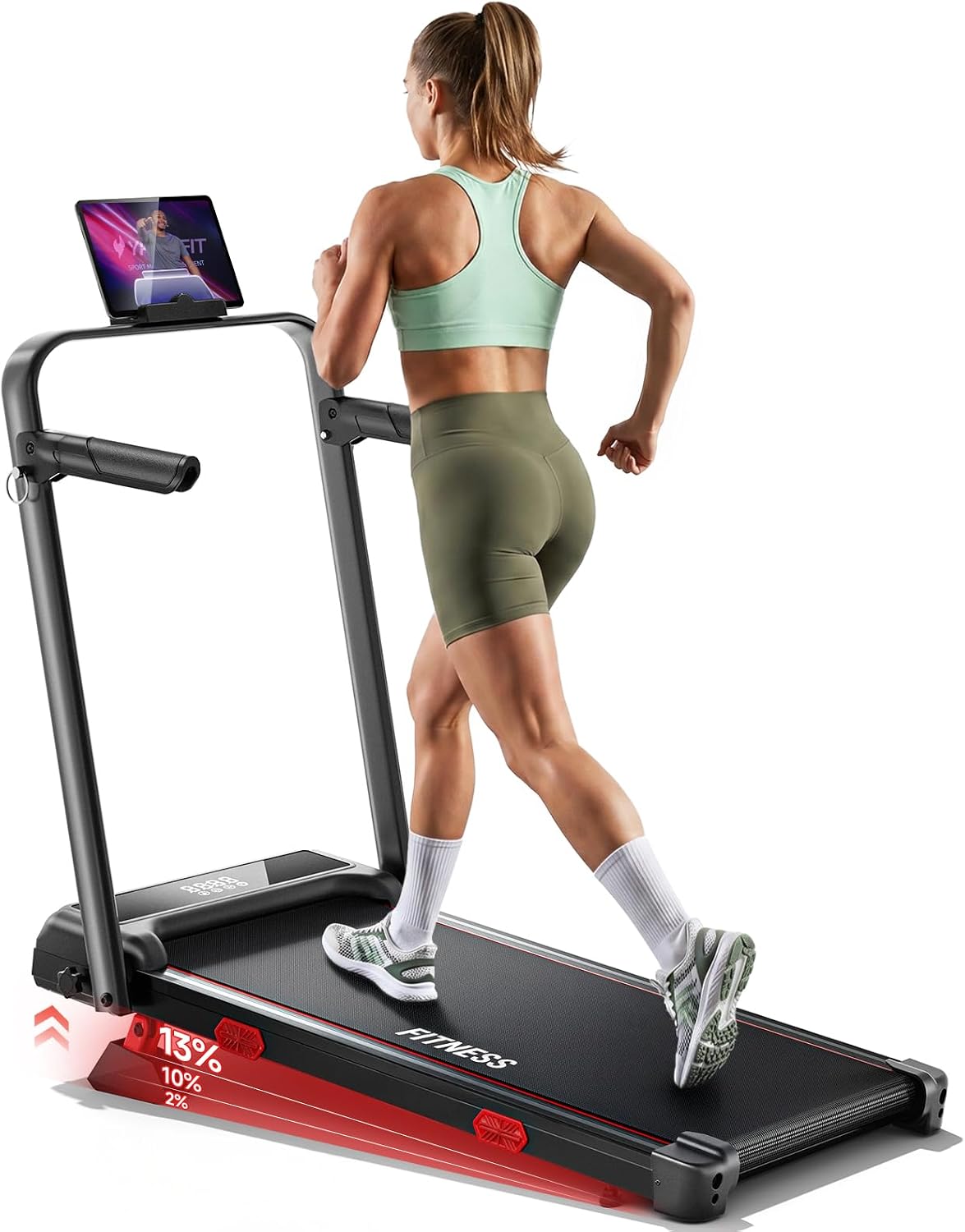 Treadmills for Home Walking Pad with Incline Handle Bar Foldable