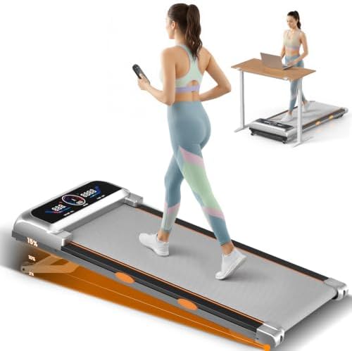 Rayspace Walking Pad Treadmill with 15% 12-Level Auto Incline & UI Screen, 3.5HP Foldable Walking Pad Under Desk with Bluetooth Speaker, Portable Treadmills for Home Office 500LBS, RGB Light, Remote